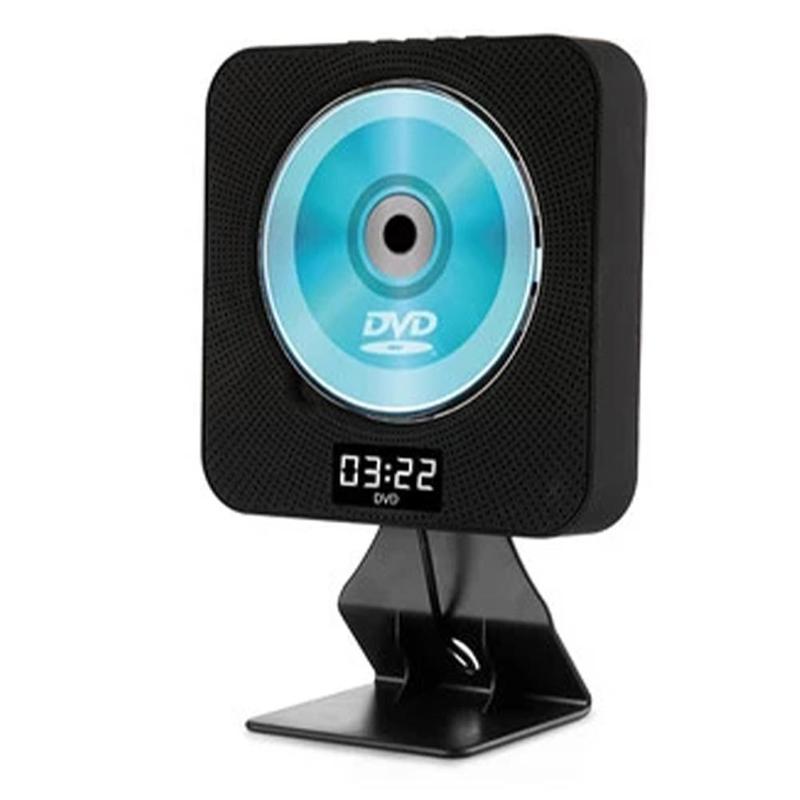 Wall Mounted Bluetooth CD Player With Remote Display Bluetooth Function CD Player Supports Mp3 Wma Vcd Dvd Format English Learn: black