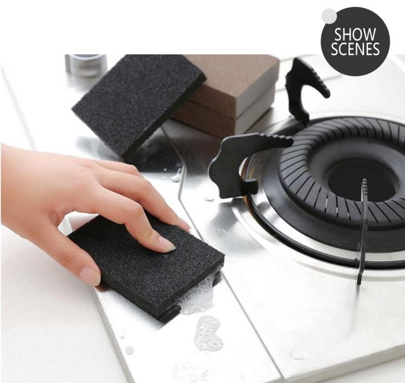 Black High Density Nano Emery Magic Sponge Removing Rust Rub Cleaner Magic Sponge Eraser For Removing Rust Kitchen Accessories