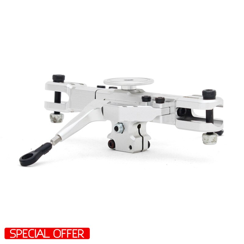 Alzrc Devil 450 Helicopter Parts DFC/SDC Main Rotor Head Upgrade Set -Silver D45F0A For Aglin T-REX KDS Tarot 450 Helicopter: White