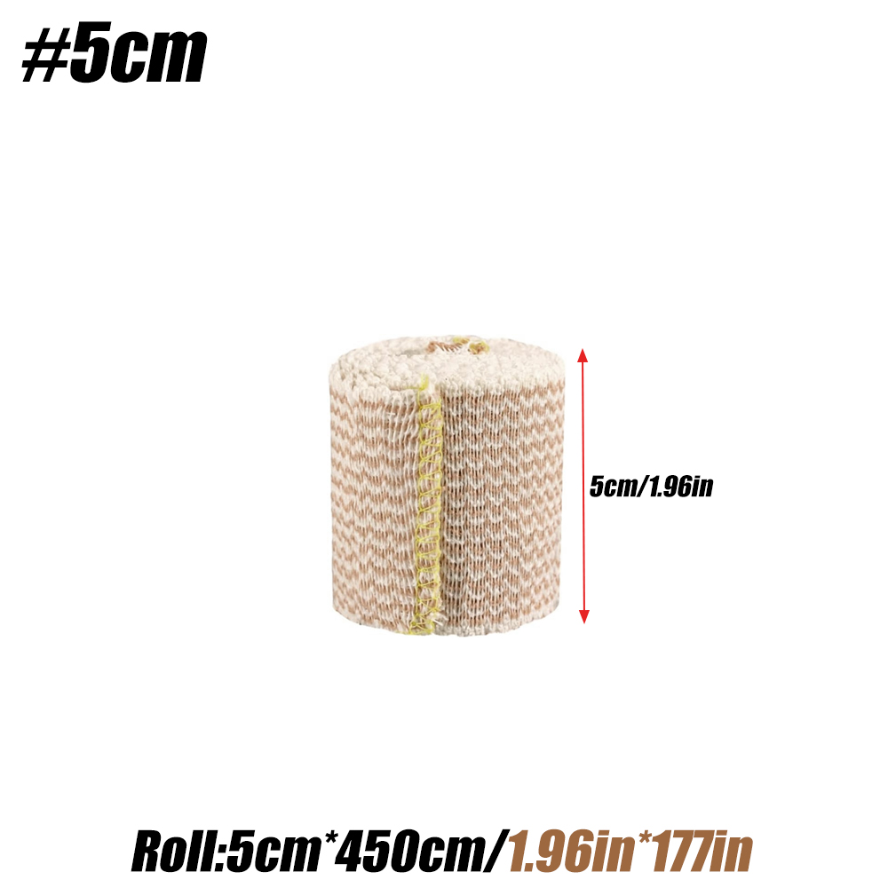 1Roll Premium Elastic Bandage Wrap - Self-Closing - Strong Compression Bandage Wrap - Waist, Thigh, Elbow, Knee Wrap: black