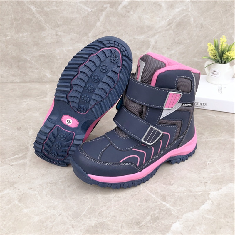 1 paar natuurlijke wol Meisje Winter warme Waterdichte Snowboots, kids Leer Ski kinderen Laarzen-40 of-30 graden: 4.5