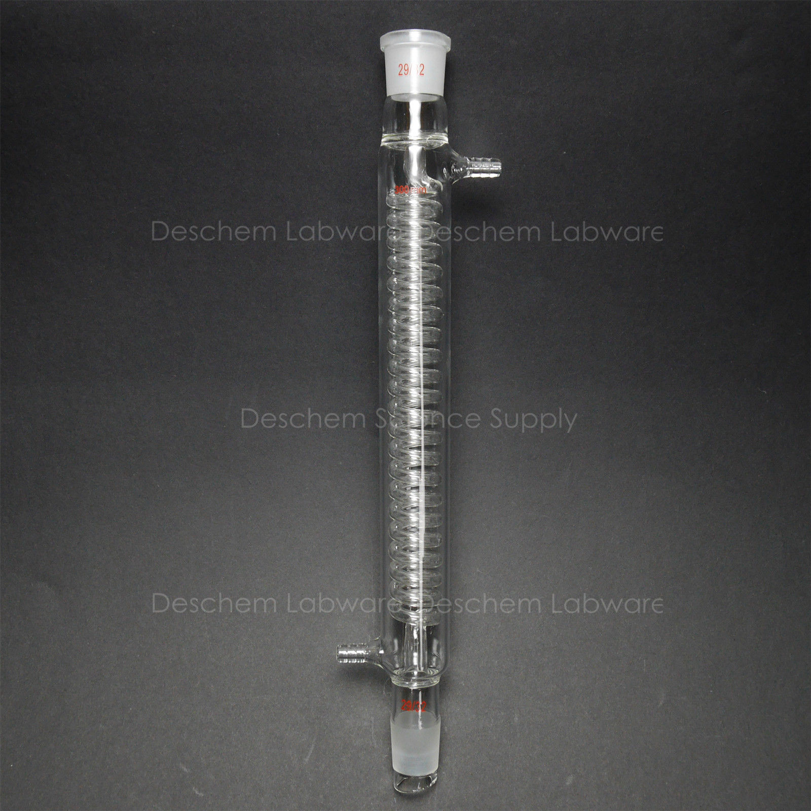 300mm 29/32,Glass Graham Condenser,Lab Chemical Heat Exchanger