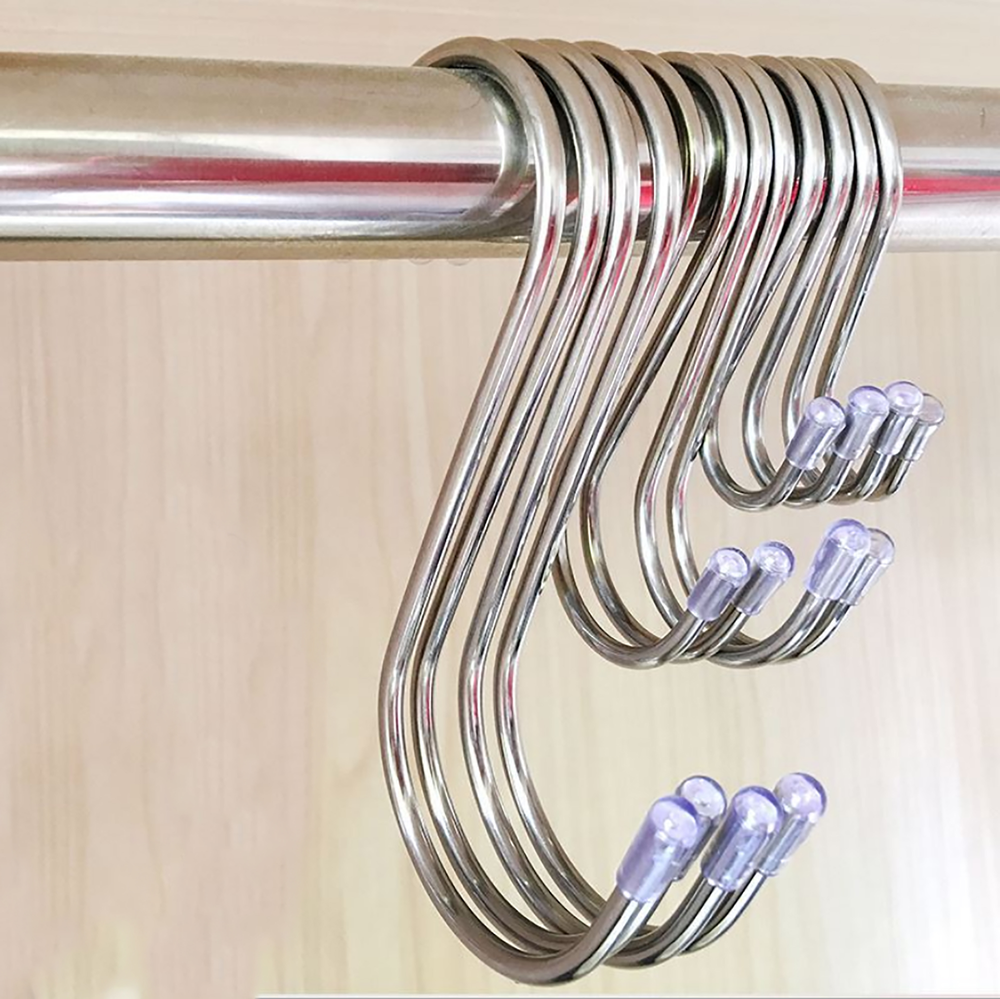 Big Bags Organizer Hanger Geen-Pijn Keuken Hangt Badkamer Organizer S Haak Kleding Organizer Closet Hanger Lange Display Haken