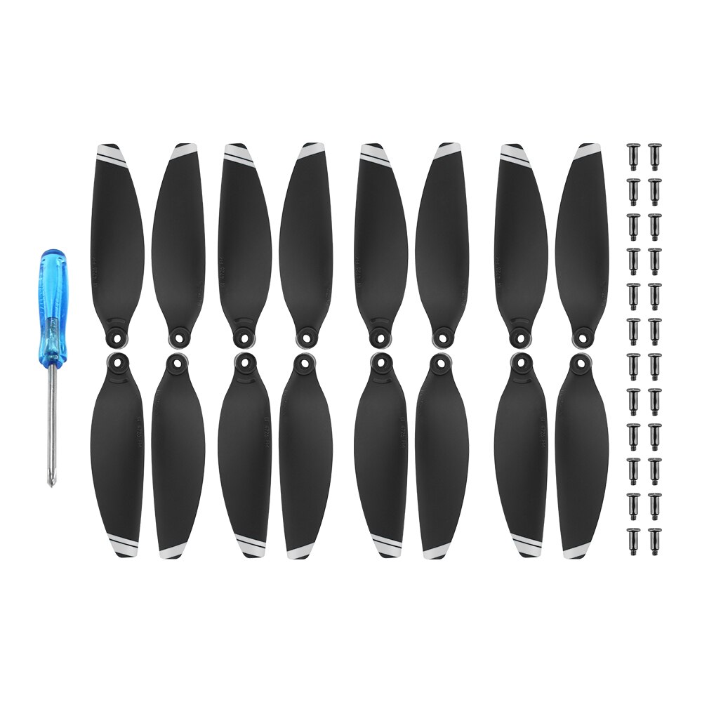 Propellers for DJI Mini 2 Propellers Low Noise Light Weight Wing Blade for Mini 2 Drone Replacemen Spare Parts Accessories: Silver 4 pair