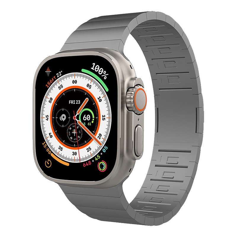 Rem i rustfritt stål til apple watch ultra band 49mm 45mm 41mm 44mm 40mm, magnetisk spenne til iwatch series 8 7 6 se 5: Beige / 12mm
