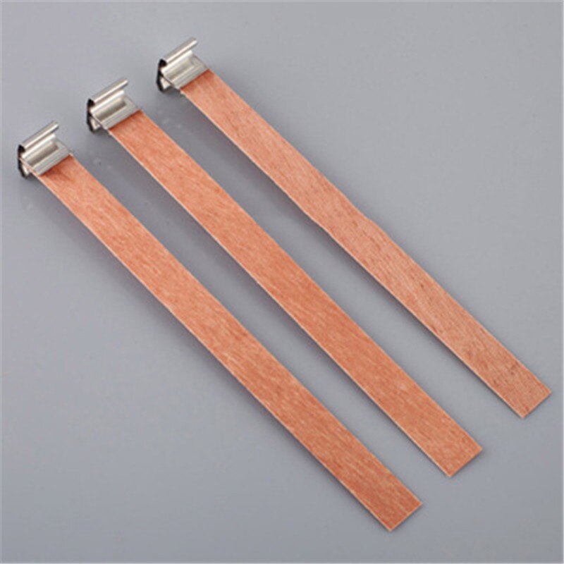40 stücke 8mm 12,5mm 13mm Holz Kerzen Docht Kerne mit Eisen Steht Erhalter Kerze Docht Ader Handgemachte DIY Wachs Wohnkultur Handwerk