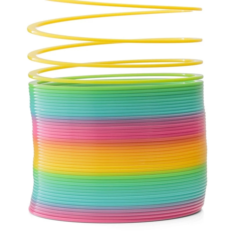 Regenboog Lente Speelgoed Coil Kleur Cirkel Games Vouwen Glow Hand Vaardigheid Vroege Educatief Speelgoed Voor Kinderen Magische Prestaties Props