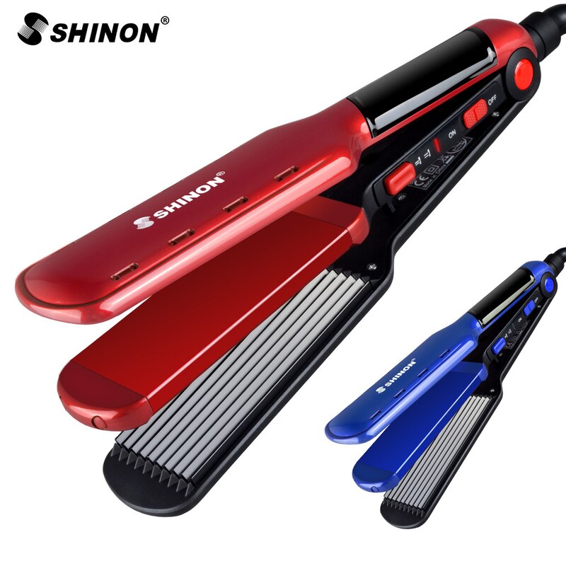 2 in 1 Hair Splint Curly Hair Straightener Multifunction Electric Magic Curler Automatic Curling Iron Hair Straightener Brush