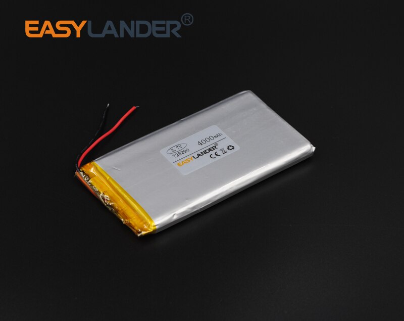 Batería recargable de iones de litio de polímero de litio, 3,7 V, 4000mAh, para Bluetooth, Notebook, tableta, PC, electrónica de consumo, PDA