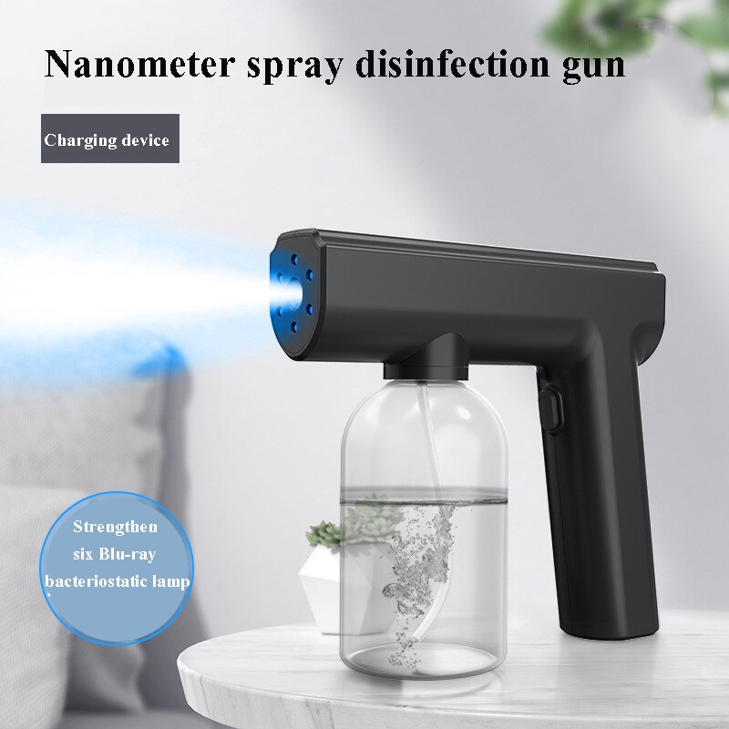 300ml Hand-held Electric Nano Mist Sprayer USB Charging Atomizer Spray Gun ULV Nebulizers Water Fog for Office Garden Sprayer
