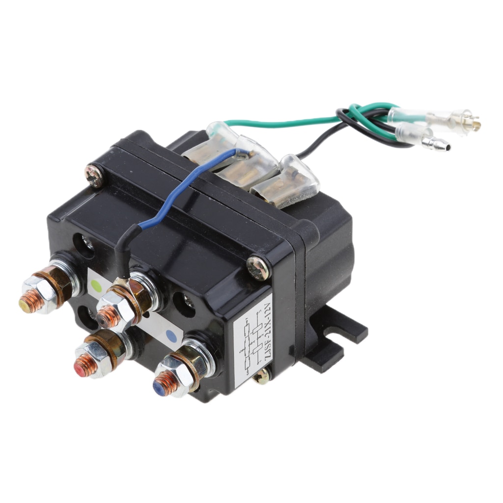 12v 500a atv vinsch solenoid kontaktor relä universal för 9500-17000 lbs atv utv 4wd 4 x 4 vinschar byte 80*7.5*40.5mm