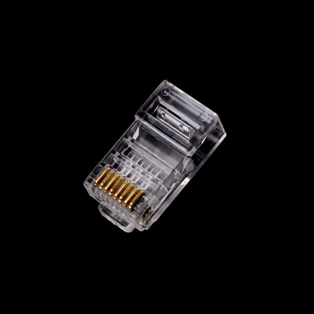 100Pcs/set RJ45 8-Pin Connector CAT6 Network Cable Plug Modular Ethernet Crystal Plugs Jack C26