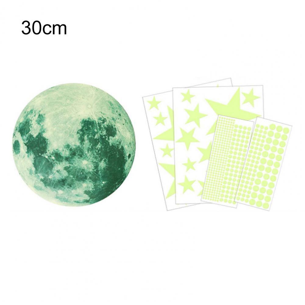1 Set Charming Wall Poster Removable Waterproof Eco-Friendly Bedroom Ceiling Decals:  Green 30cm