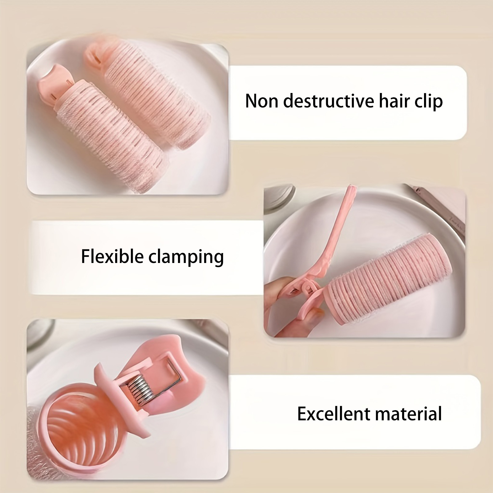 Lazy Fluffy Bangs Clips Lockenstab Haar Top Styling Air Overnight Lockenwickler Haarwurzelrollen Lockenklammern Heizloser Lockenwickler