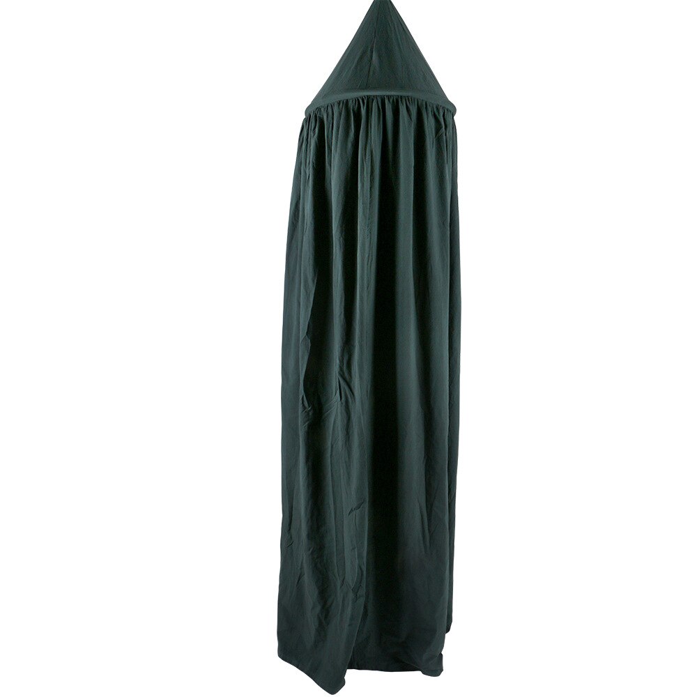 Cortina de cama colgante redondo para niños, dosel de algodón para bebé, mosquitera, casa, cama, cuna, tienda colgante, decoración del hogar, 8 colores: Verde