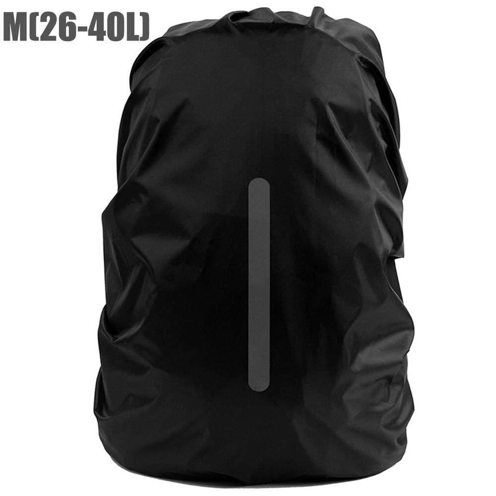Mochila impermeable con tapa reflectora y partes de camuflaje, ligera y negra, para viajes al aire libre, equipaje, Camping y senderismo: Blanco