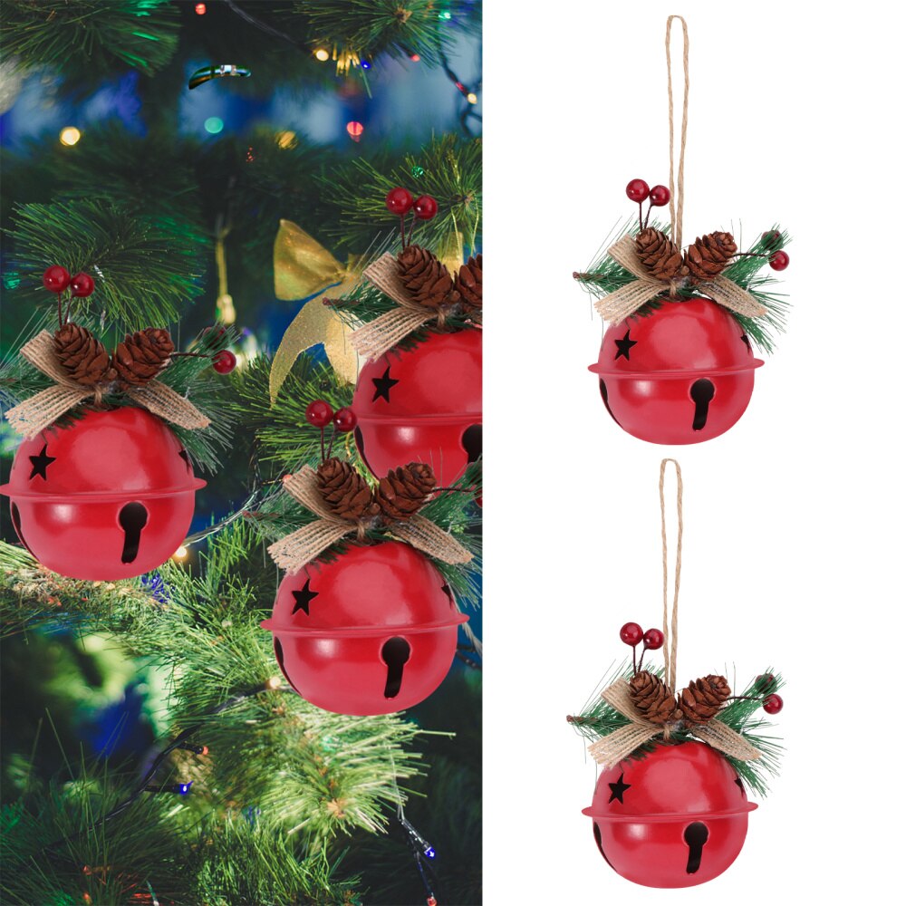 2 Stuks Kerstboom Sieraden Accessoires Mode Ijzer Bell Decoraties