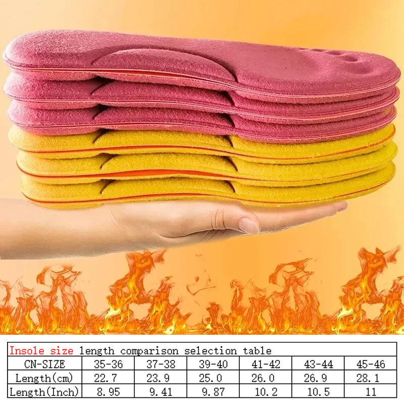 2 paires de semelles intérieures auto-chauffantes, thermiques thermostatiques, Massage en mousse à mémoire de forme, Support de voûte plantaire, coussinets chauffants pour hommes et femmes, hiver