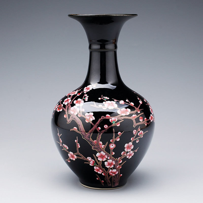 Jingdezhen kinesisk keramik vase ornamenter dekoration hjem stue bord møblering håndværk hotel kontor desktop figurer kunst