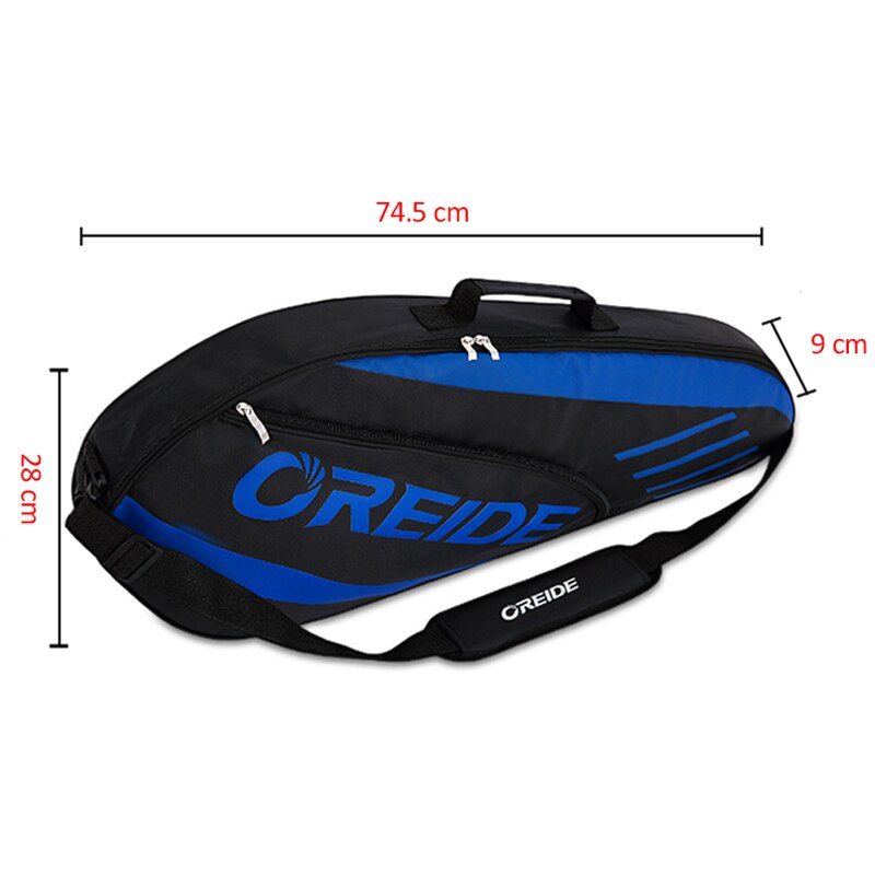 Vandtæt badminton taske racket tennis rygsæk stor kapacitet til 3-6 ketsjere let skulder sportsudstyr