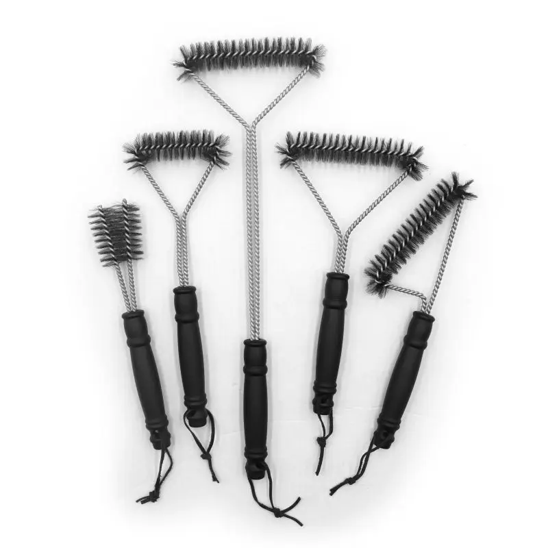 Outdoor BBQ Cleaning Brush Steel Wire Grill Cleaner Tool for Barbecue Grill Oven Mesh Cleaning Brush Kitchen Home Goods