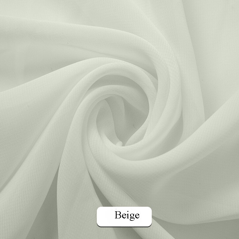 Tessuto Chiffon Trasparente Nero – Morbido E Leggero – Venduto Al Metro Per Abiti, Parei E Decorazioni (Larghezza 150 Cm)