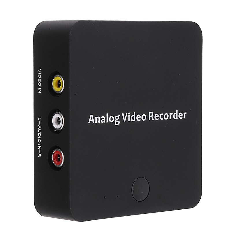 1pc av videobandspelare fånga box svart abs konvertera kort vhs till digital omvandlare för  hi8 videobandspelare dvd