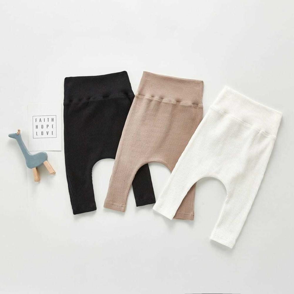 0-36M Baby Meisje & Jongen Leggings Kinderen Katoen Solide Kleur Regelmatige Mid Elasic Taille Leuke Broek