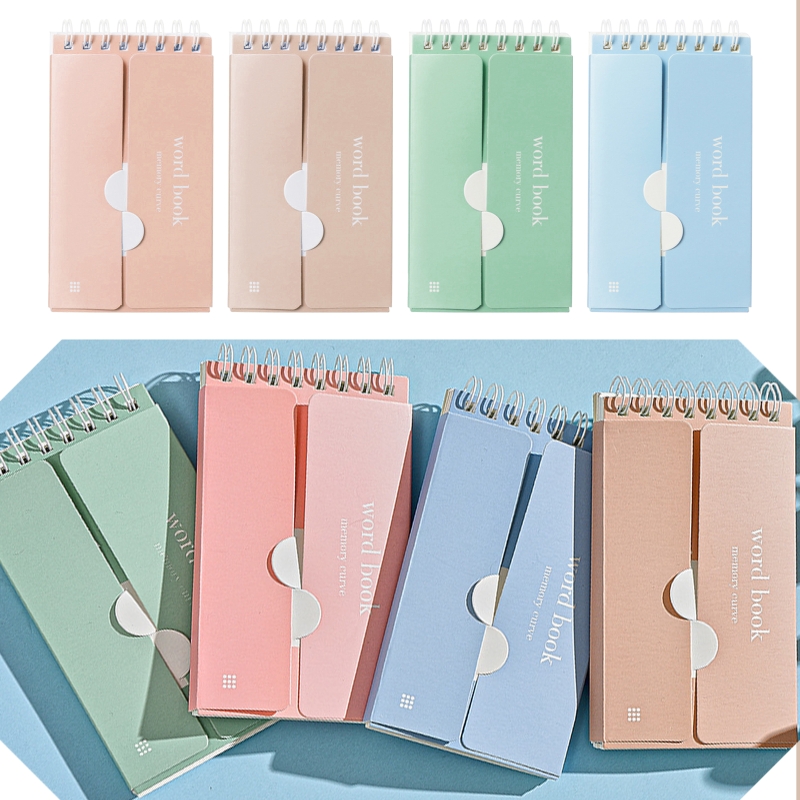 Mini carnet de Notes en spirale, livre de mots anglais, carnet de poche, Notes d&#39;écriture, 85DD, 87 feuilles