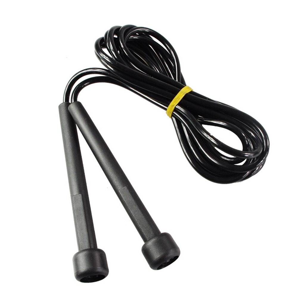 PVC plastic Skipping Rope Fitness Jump Rope Ultra-speed Crossfit Rope Jumping Rope For Boxing Training Equip: Black