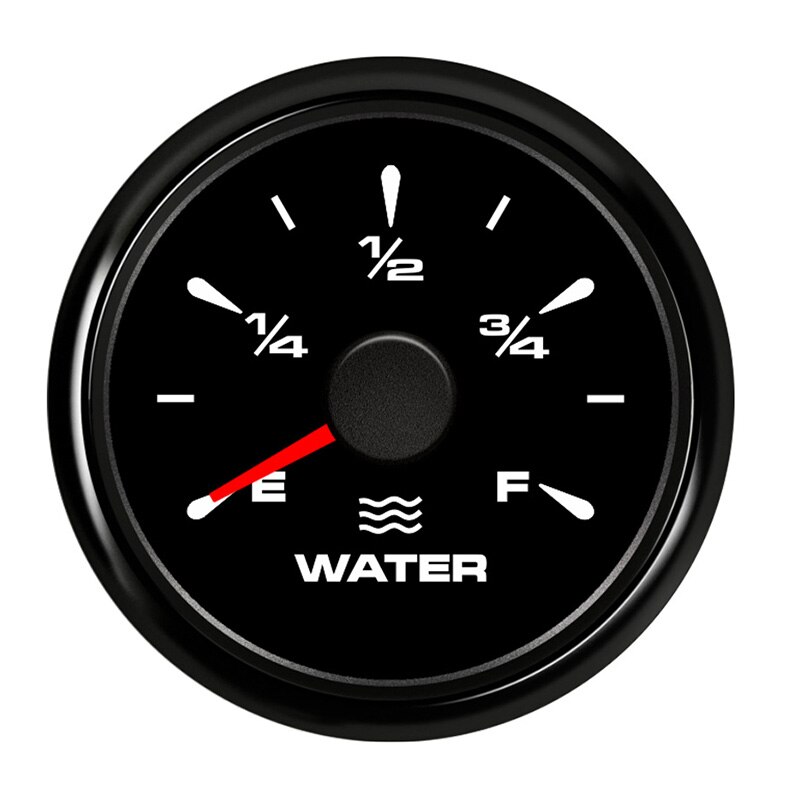 52mm Boat Water Level Gauge Car Water Tank Gauge Level Indicator with Backlight 9~32V
