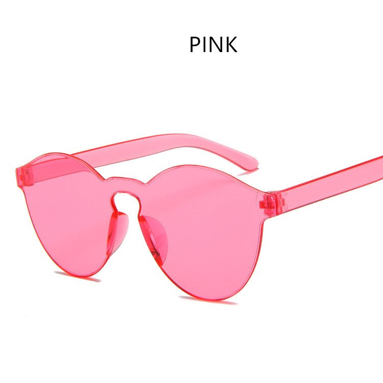 Square Round Lens Mirror Sunglasses Women Transparent Plastic Glasses Sun Glasses Clear Candy Color Lady Driver Goggles Glasses: C