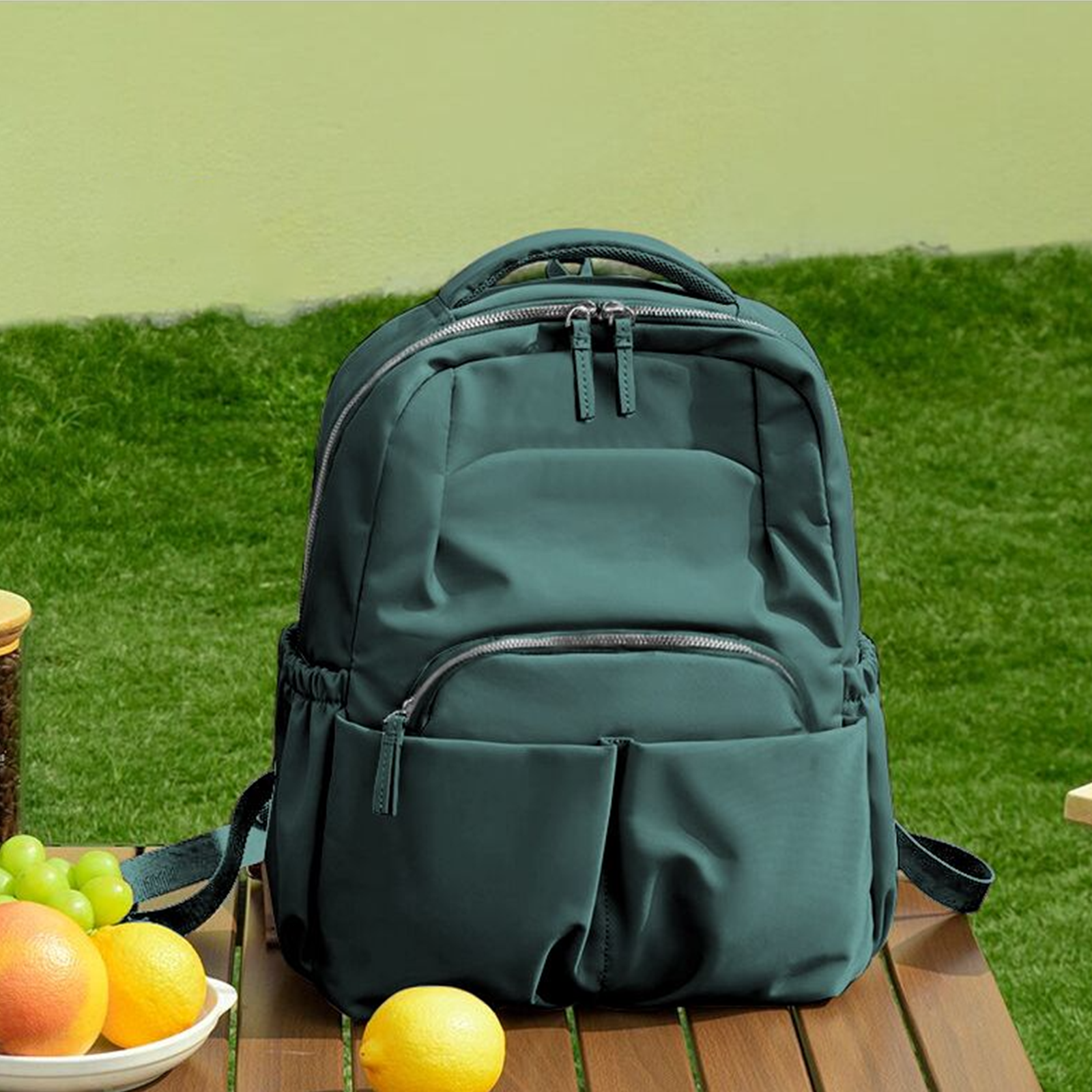 Plecak damski Feminina Plecak o dużej pojemności Casual Mochila Wszechstronny plecak na co dzień Damska torba na ramię Wodoodporny plecak nylonowy: Głęboki niebieski