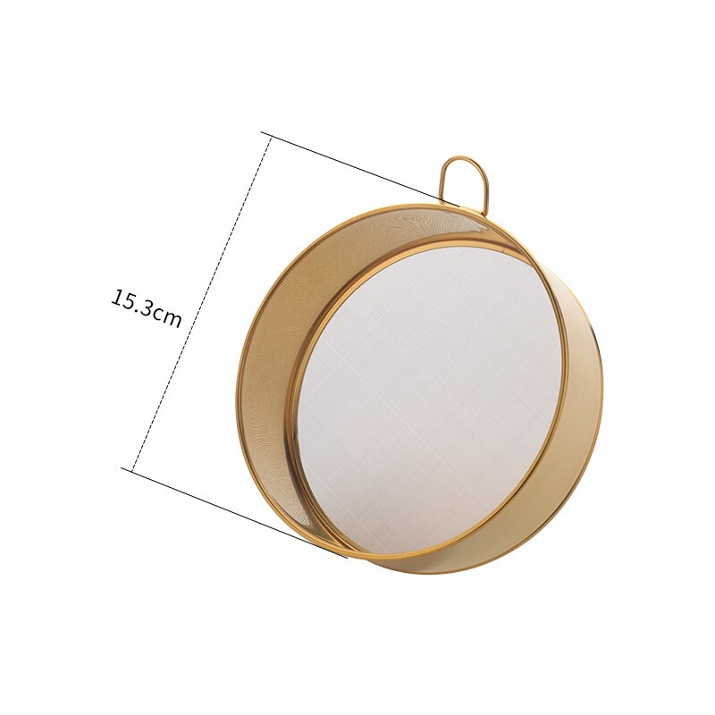 1/2Pcs Cuisine Rond Fine Maille Tamis Filtre À Farine Domestique Tamis à Farine En Acier Inoxydable Filtre à Thé De Cuisson Poudre De Cacao Tamis: 1pc gold S