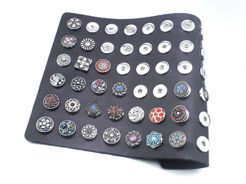 60 unids PU cuero 18mm Botón A Presión de Metal tablilla de anuncios NE449 relojes mujeres de one direction Unisex de la joyería DIY