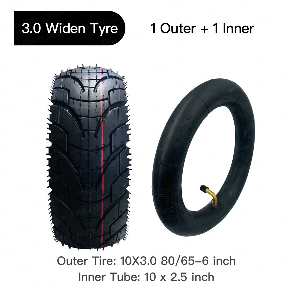 10 Inch 10X3.0 80/65-6 Road Band Elektrische Scooter Dikker Verbreden Opblaasbare Band Nul 10x Kaabo Mantis Pneumatische Deel: Outer and inner