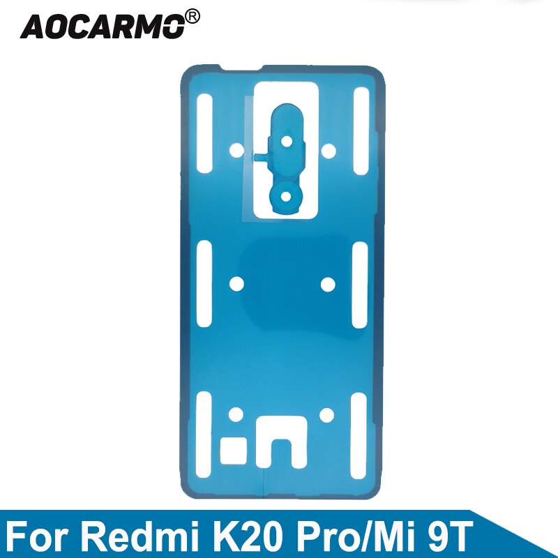 Aocarmo Voor Red Mi K20 Mi 9T Pro Achterkant Lijm Achter Behuizing Tape Back Camera Sticker