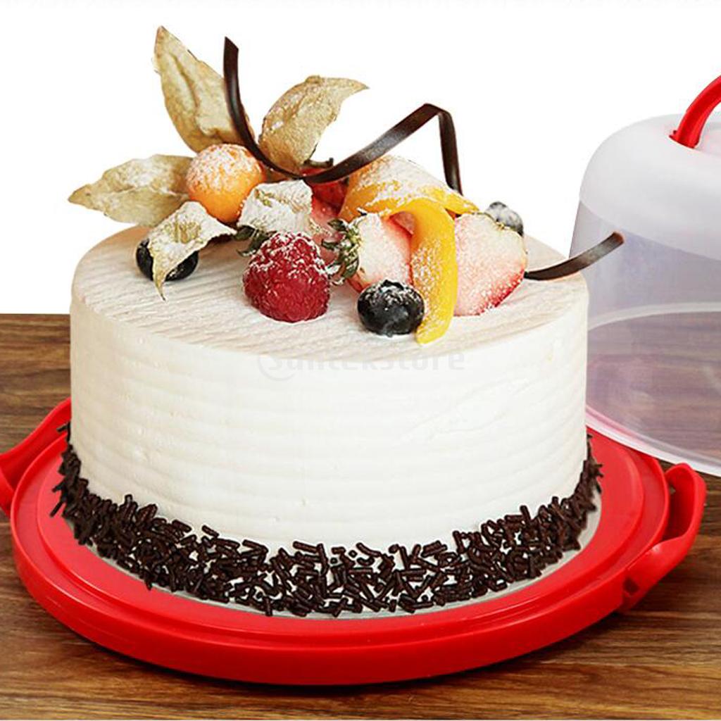 Clear Plastic Cupcake Cake Muffin Case Holder Container Box With Dome Cover Portable Cake Carrier Plastic Cupcake Container