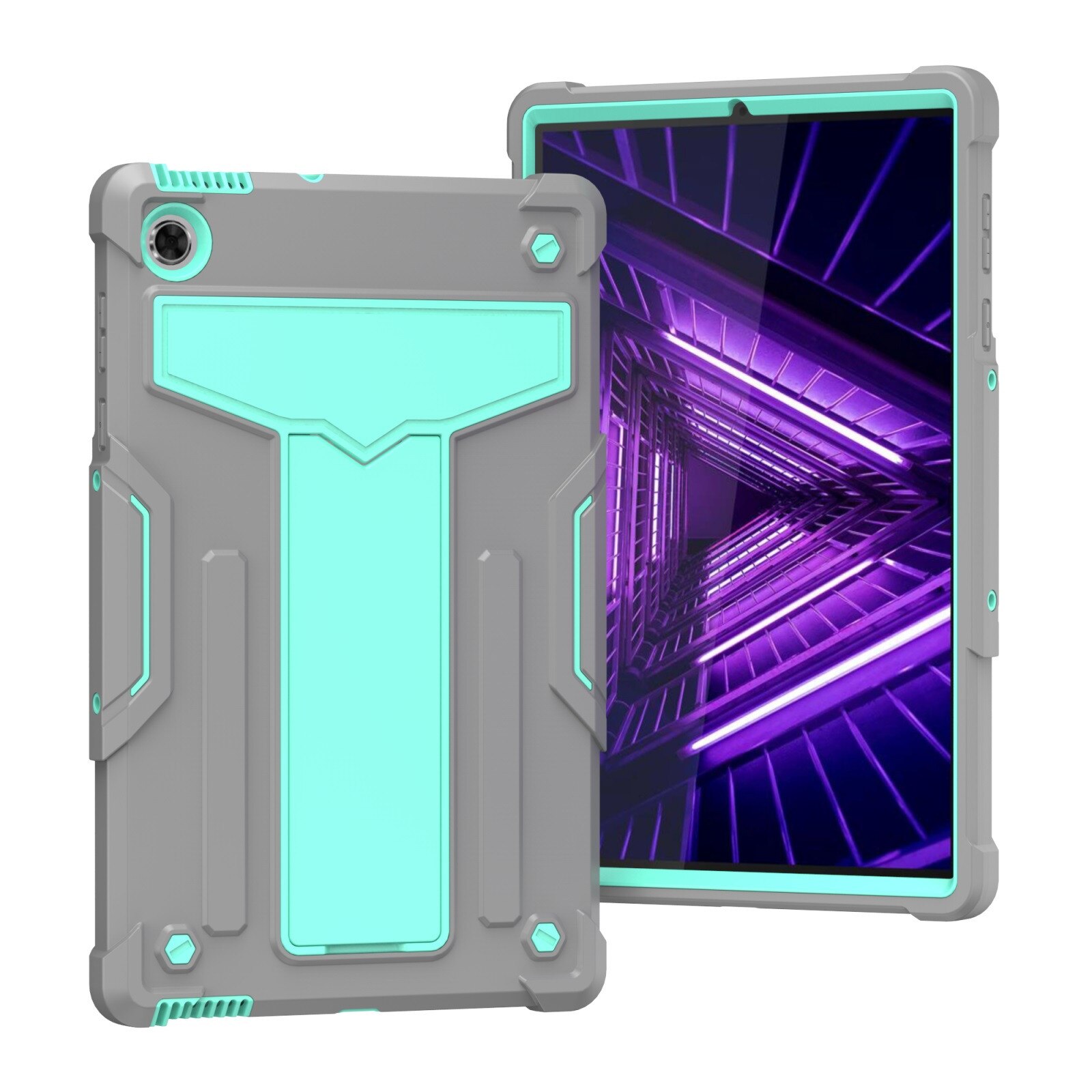 Tablet Case for Lenovo Tab M10 FHD Plus 2nd Gen - Shockproof Leather Stand Cover: E