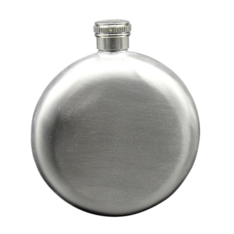 Stainless Steel Flasks 5 Ounce Round Hip Flasks Portable Small Hip Flask For Outdoor Travel Potable: Default Title