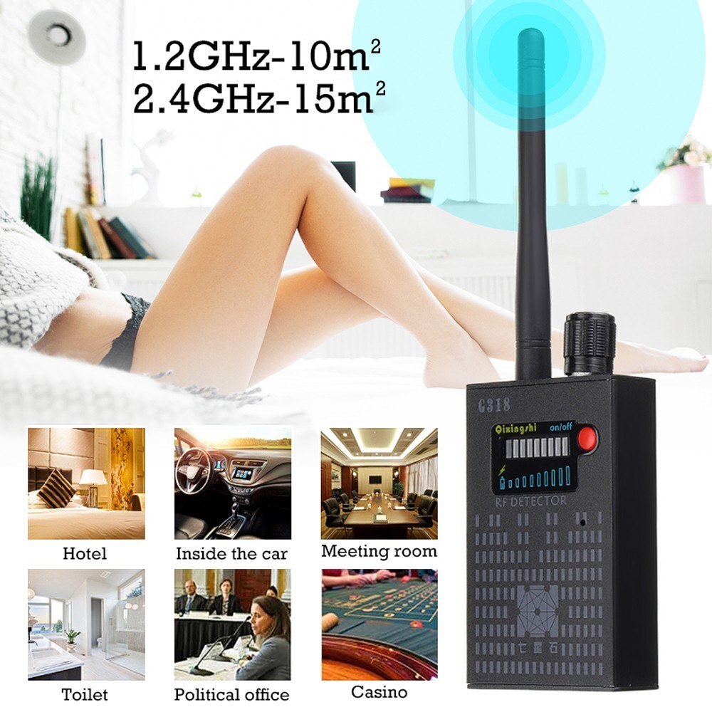 Best 1MHz-8000MHz Wireless Signal Detector Radio Wave WiFi Bug Detector Camera Full-Range RF Detector G318