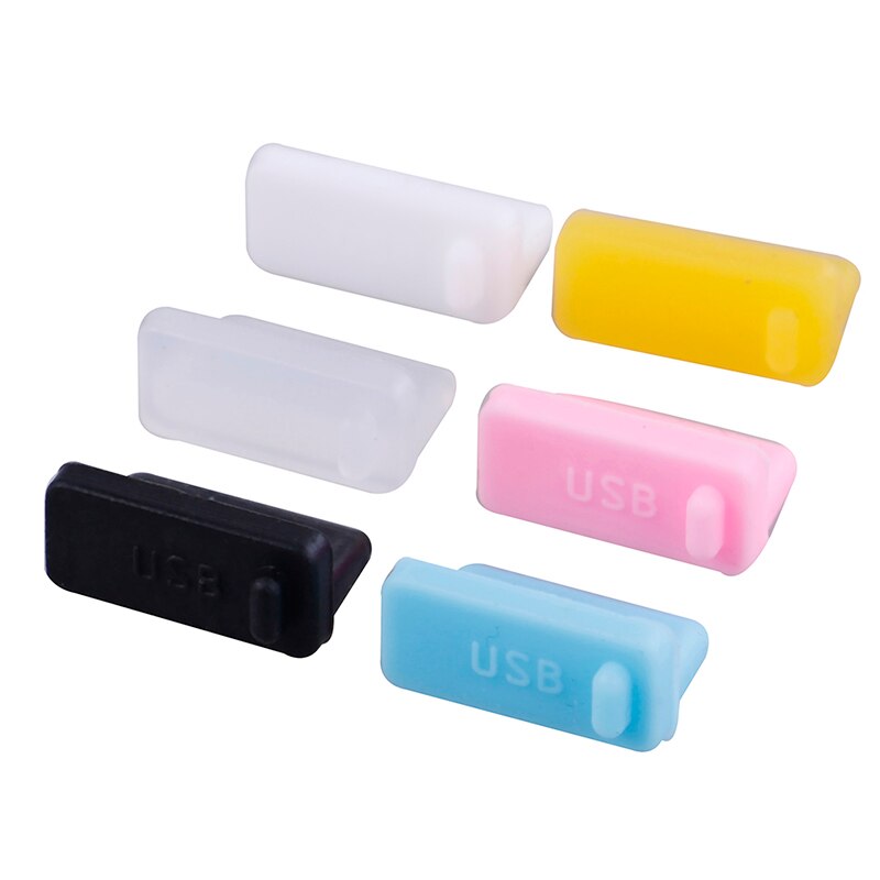 10Pcs Universele Usb Silicone Anti Dust Plug RJ45 Interface Stofdicht Poort Cover Stopper Voor Laptop Pc