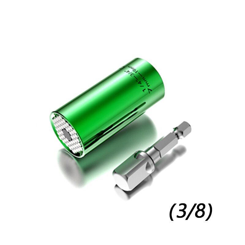 1PC 7-19mm clé magique poignée Multi fonction universel cliquet prise puissance perceuse adaptateur voiture outils à main Kit de réparation: Bleu clair
