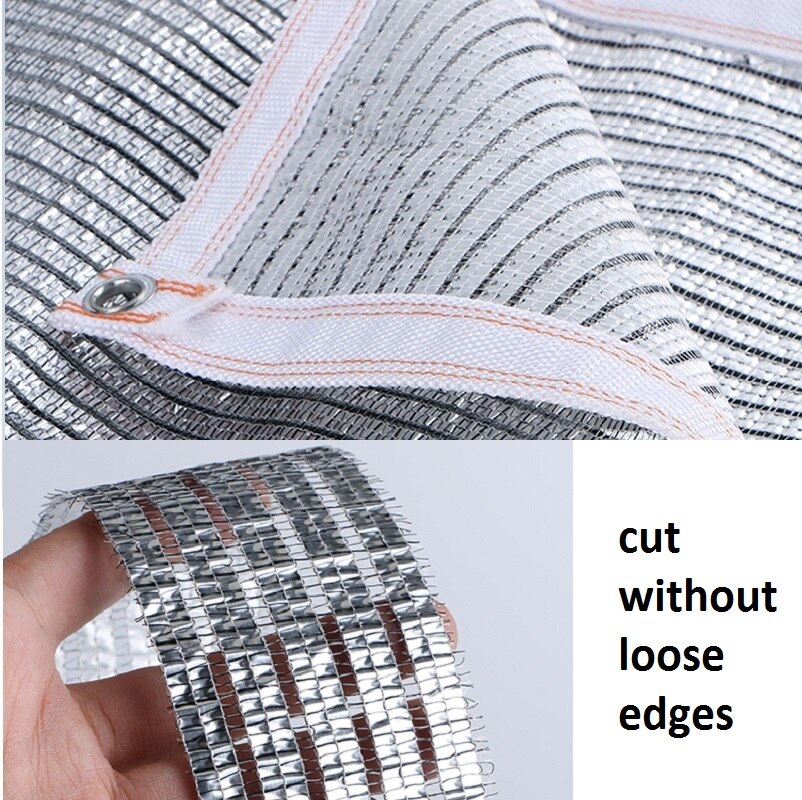 75% Shading Kas Reflecterende Zonnescherm Netto Outdoor Tuin Aluminiumfolie Ademend Bloemen Beschermende Luifels