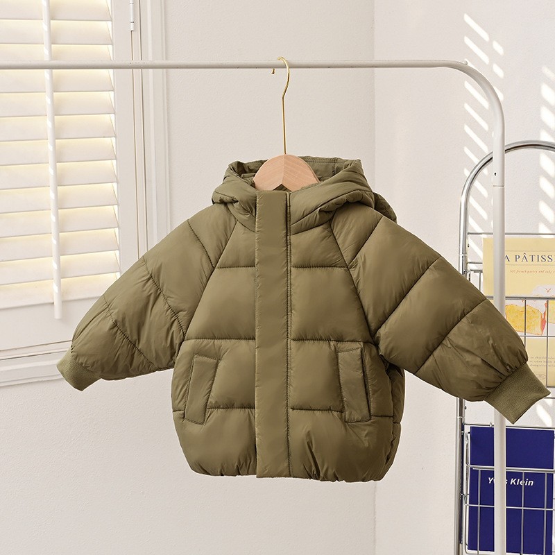 Høst vinter barnejakke smålåve hettejakke takrenne jenter låve tykkere varme parkas yttertøy baby utendørsfrakk