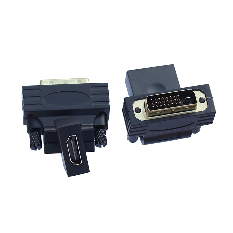 90 180 graden rotatie dvi 24+1 to hdmi-compatibele adapter dvi naar  hd 1080p hdtv-converter voor pc  ps3 projector tv-box
