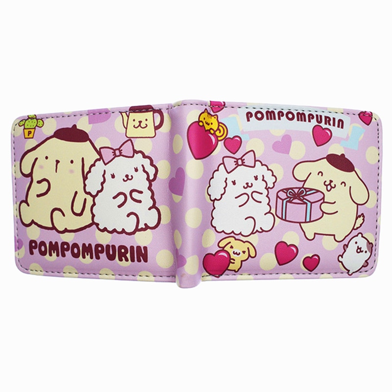 Portafoglio da uomo in pelle PU Pompompurin nuovo arrivo con tasca portamonete