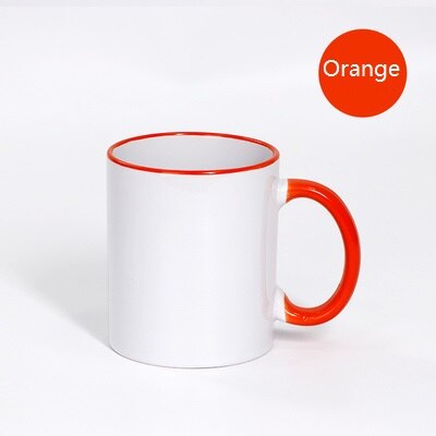 Taza en blanco sin estampado: orange