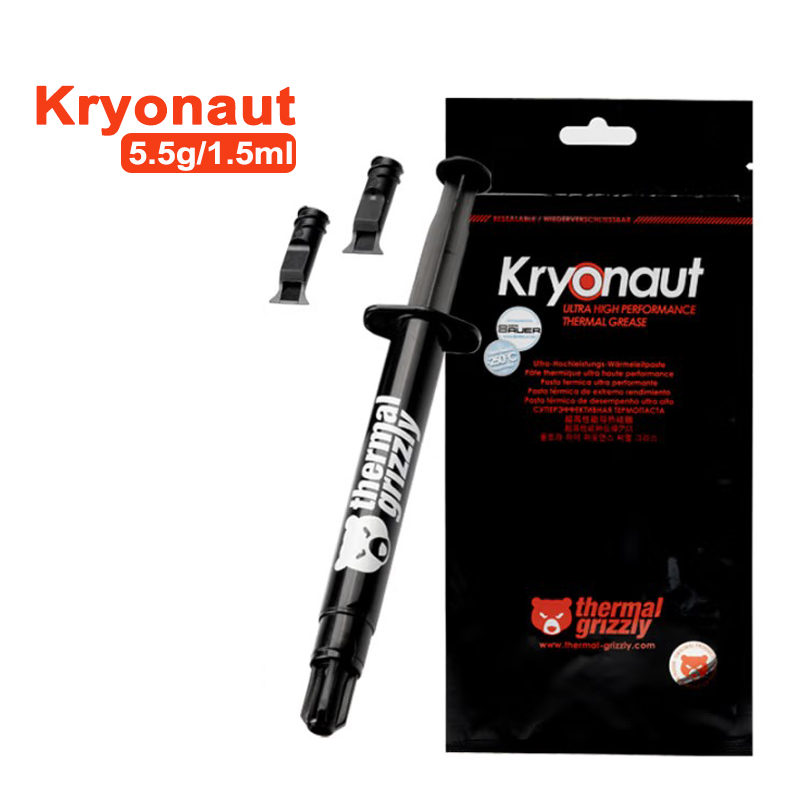 Termisk grizzly kryonaut cpu termisk pasta laptop grafikkort sammensatt kjøling silikonfett 1g/5.5g/11.1g/37g: Rosa