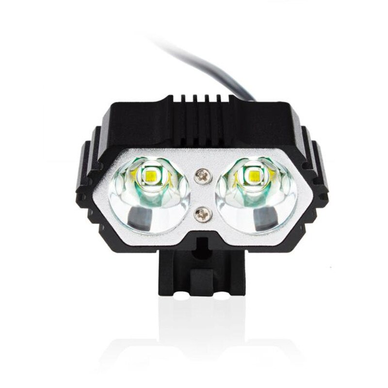 6000 lm 2 X CREE XM-L T6 doprowadziło USB wodoodporna lampa rowerowa Headligh